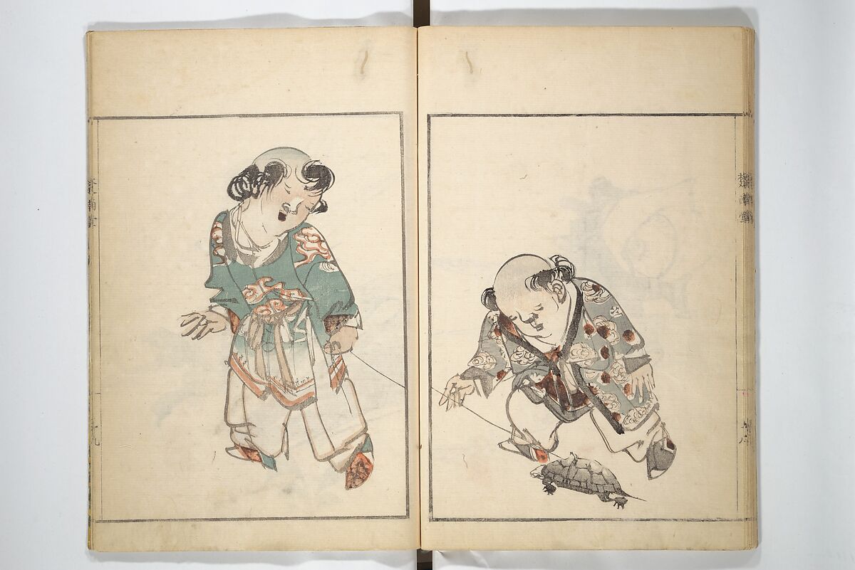 Sōnan (Chinnen) Picture Album (Sōnan gafu) 楚南画譜, Onishi Chinnen 大西椿年 (Japanese, 1792–1851), Woodblock printed book; ink and color on paper, Japan