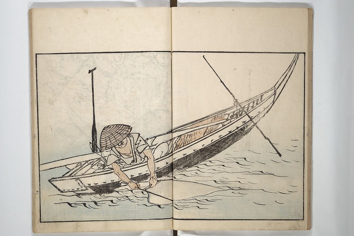 Customs of the Eastern Capital (Edo) (Azuma no teburi) あづまの手ぶり, Onishi Chinnen 大西椿年 (Japanese, 1792–1851), Woodblock printed book; ink and color with hand-coloring (?) on paper, Japan