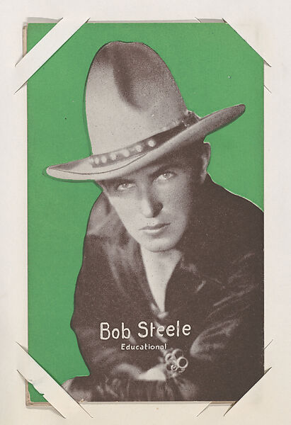 Bob Steele from Western Stars or Scenes Exhibit Cards series (W412), Commercial color photolithograph 