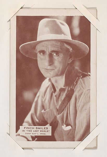 Finch Smiles in "The Lost World" from Scenes from Movies Exhibit Cards series (W404), Commercial color photolithograph