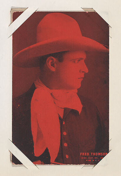 Fred Thomson from Western Stars or Scenes Exhibit Cards series (W412), Exhibit Supply Company, Commercial color photolithograph 