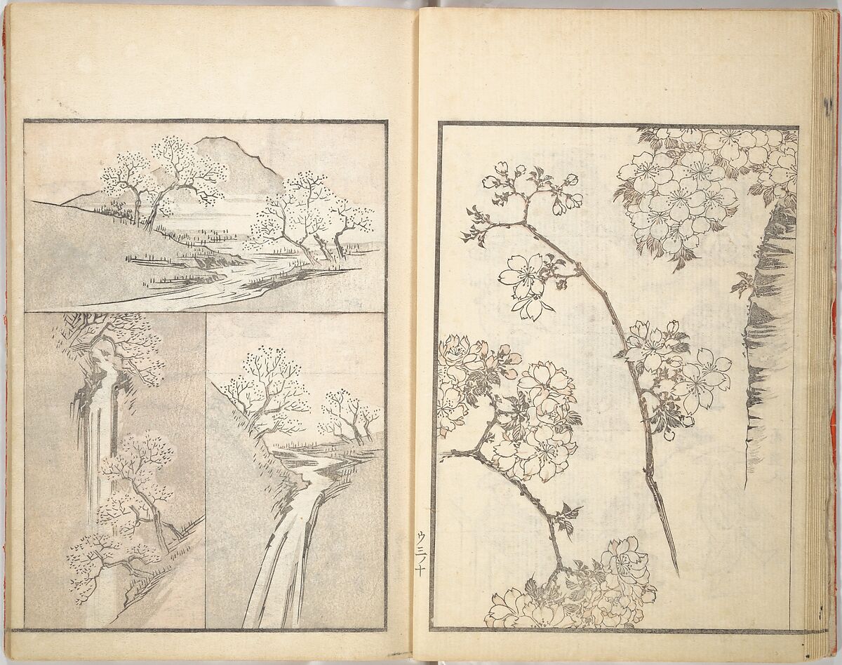 Picture Album of the Floating World (Ukiyo efu) 浮世画譜, Keisai Eisen 渓斎英泉 (Japanese, 1790–1848), Set of three woodblock printed books; ink and color on paper, Japan
