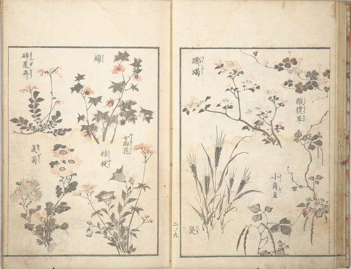 Picture Album of the Floating World (Ukiyo efu) 浮世画譜, Keisai Eisen 渓斎英泉 (Japanese, 1790–1848), Set of three woodblock printed books; ink and color on paper, Japan