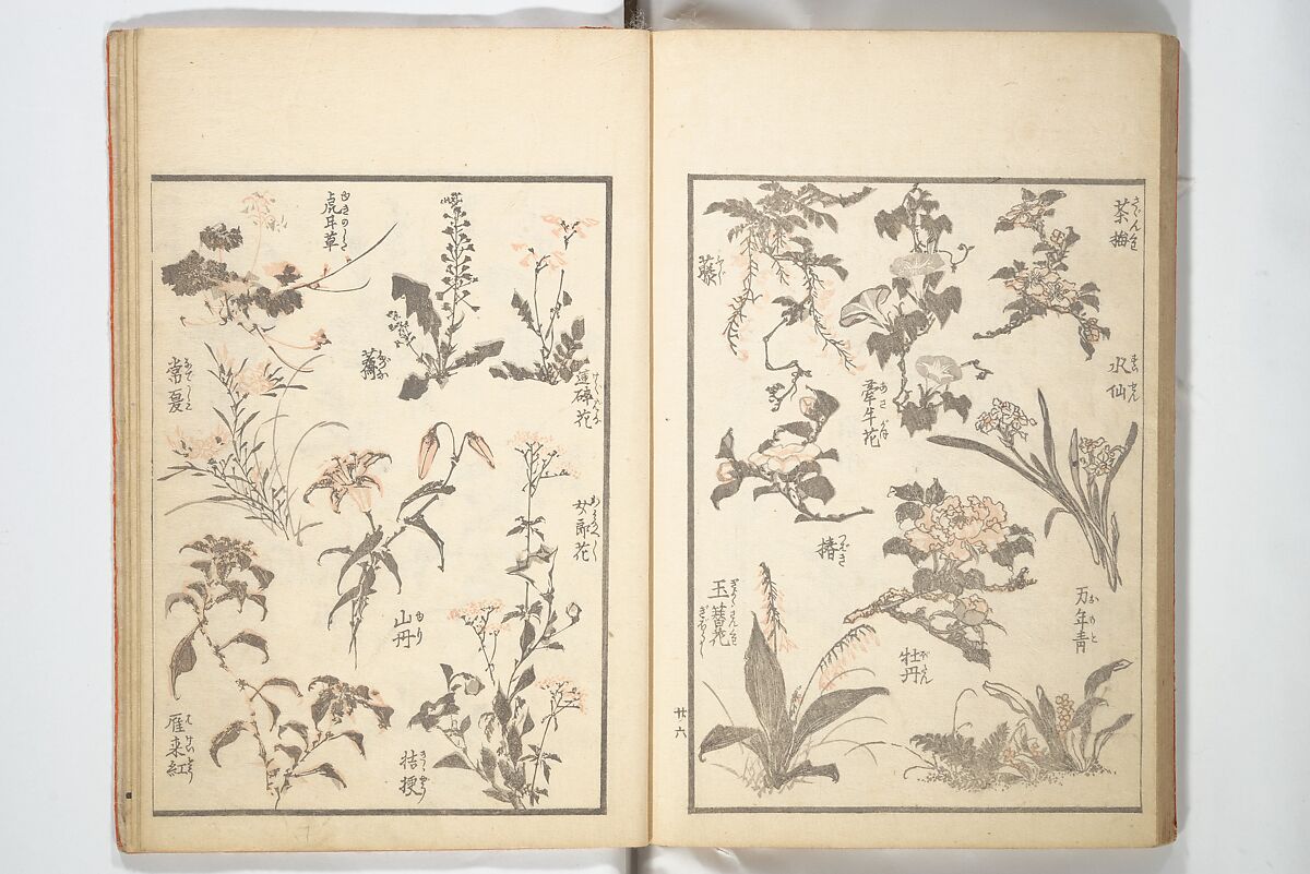 Picture Album of the Floating World (Ukiyo efu) 浮世画譜, Keisai Eisen 渓斎英泉 (Japanese, 1790–1848), Set of three woodblock printed books; ink and color on paper, Japan