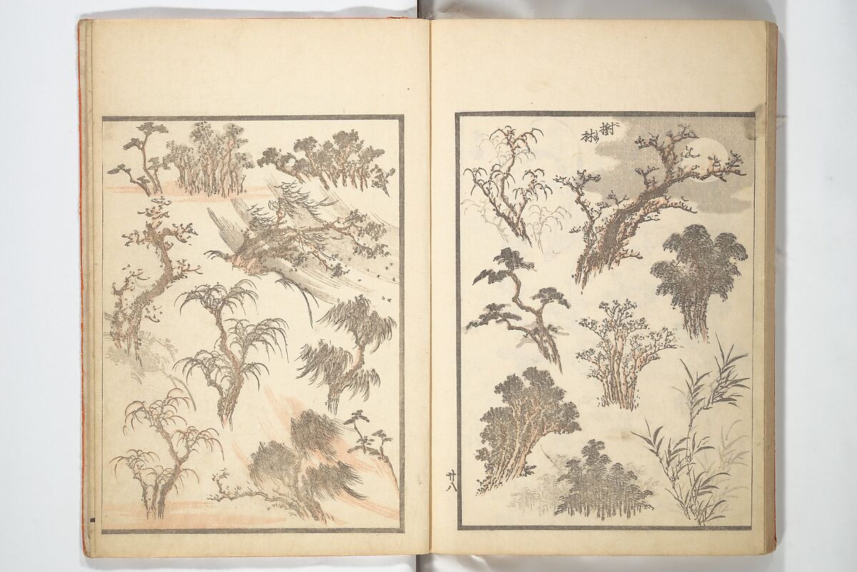 Picture Album of the Floating World (Ukiyo efu) 浮世画譜, Keisai Eisen 渓斎英泉 (Japanese, 1790–1848), Set of three woodblock printed books; ink and color on paper, Japan
