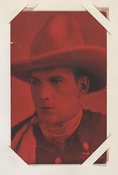 Tom Tyler from Western Stars or Scenes Exhibit Cards series (W412), Exhibit Supply Company, Commercial color photolithograph 