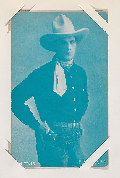 Tom Tyler from Western Stars or Scenes Exhibit Cards series (W412), Exhibit Supply Company, Commercial color photolithograph 