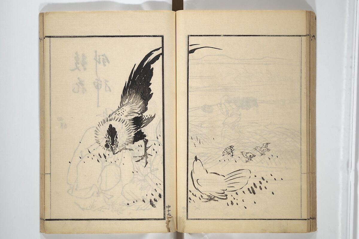 Drawings by the Drunken Fuyō (Gazu sui Fuyō) 画図酔芙蓉, Suzuki Fuyō 鈴木芙蓉 (Japanese, 1749–1816), Set of three woodblock printed books bound as a single volume; ink on paper, Japan