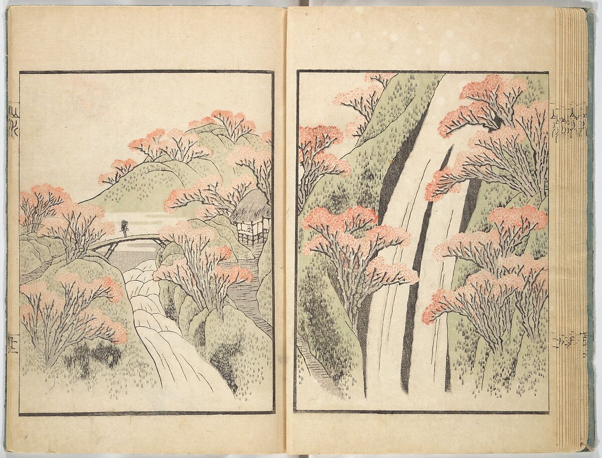 Ichirō Picture Album (Ichirō gafu) 一老画譜, Yashima Gakutei 八島岳亭 (Japanese, 1786?–1868), Woodblock printed book; ink and color on paper, Japan