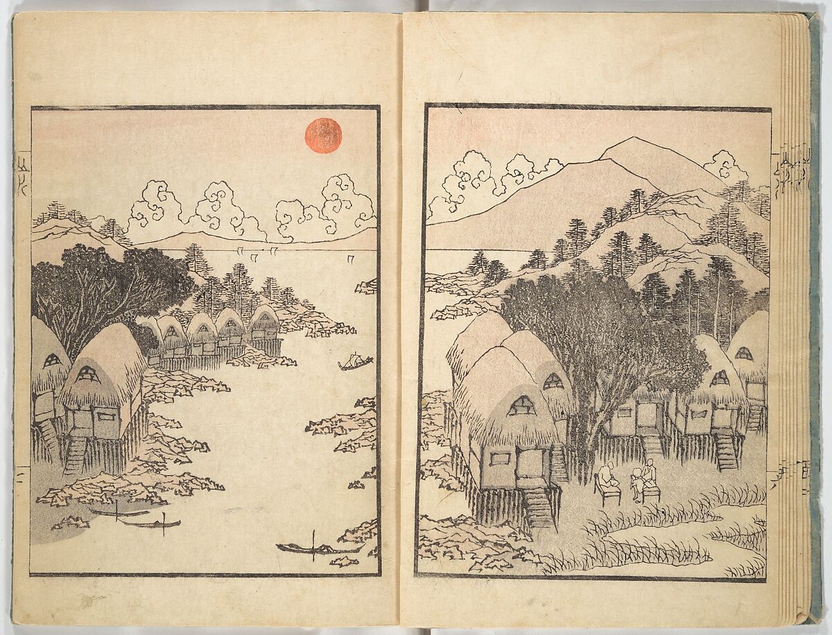 Ichirō Picture Album (Ichirō gafu) 一老画譜, Yashima Gakutei 八島岳亭 (Japanese, 1786?–1868), Woodblock printed book; ink and color on paper, Japan
