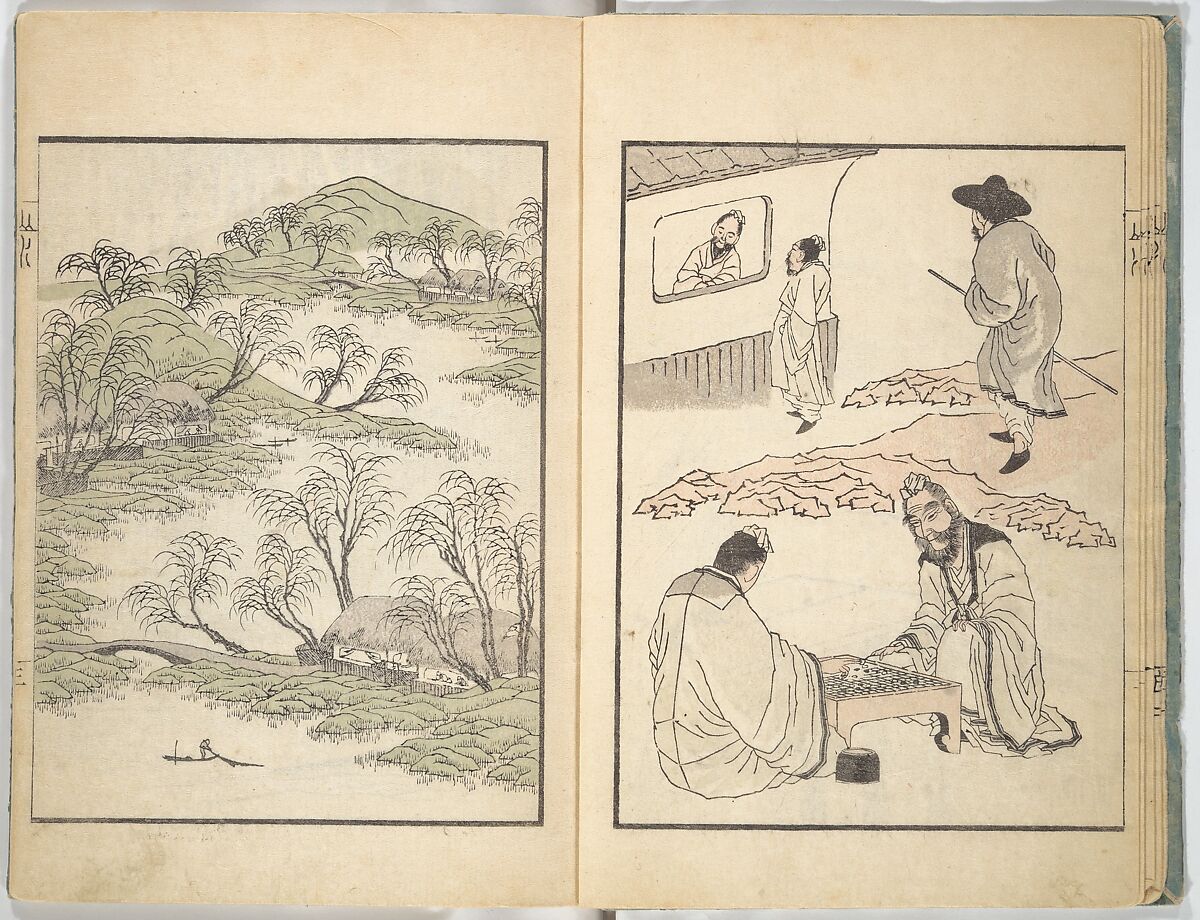 Ichirō Picture Album (Ichirō gafu) 一老画譜, Yashima Gakutei 八島岳亭 (Japanese, 1786?–1868), Woodblock printed book; ink and color on paper, Japan