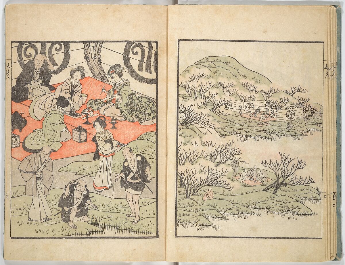 Ichirō Picture Album (Ichirō gafu) 一老画譜, Yashima Gakutei 八島岳亭 (Japanese, 1786?–1868), Woodblock printed book; ink and color on paper, Japan