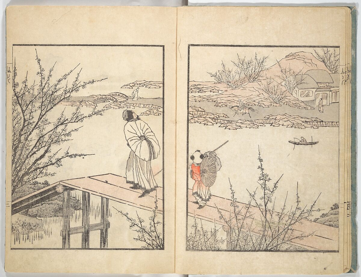 Ichirō Picture Album (Ichirō gafu) 一老画譜, Yashima Gakutei 八島岳亭 (Japanese, 1786?–1868), Woodblock printed book; ink and color on paper, Japan