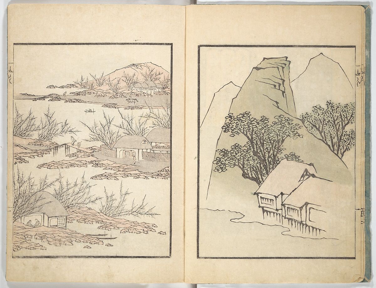 Ichirō Picture Album (Ichirō gafu) 一老画譜, Yashima Gakutei 八島岳亭 (Japanese, 1786?–1868), Woodblock printed book; ink and color on paper, Japan