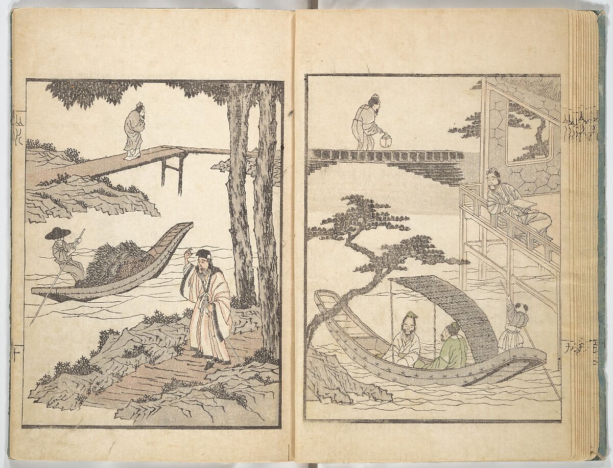 Ichirō Picture Album (Ichirō gafu) 一老画譜, Yashima Gakutei 八島岳亭 (Japanese, 1786?–1868), Woodblock printed book; ink and color on paper, Japan