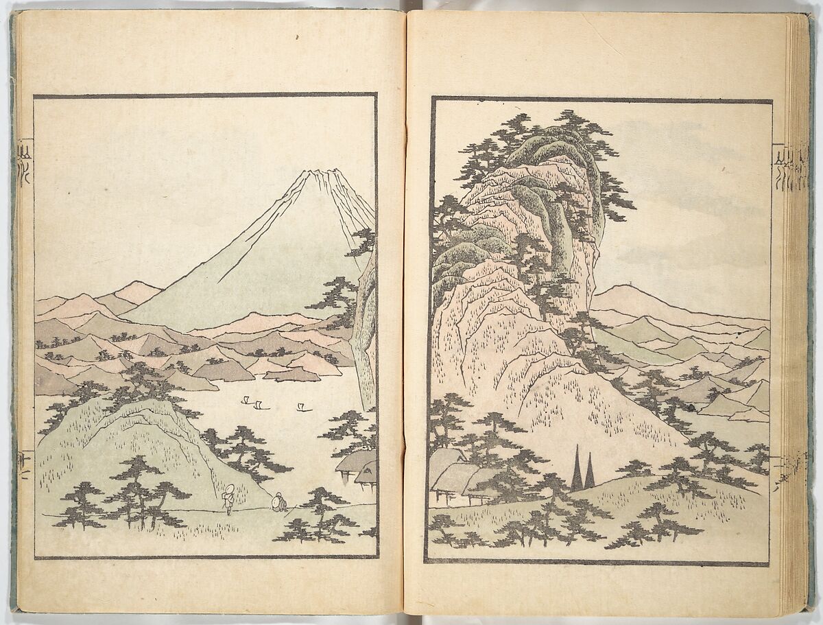 Ichirō Picture Album (Ichirō gafu) 一老画譜, Yashima Gakutei 八島岳亭 (Japanese, 1786?–1868), Woodblock printed book; ink and color on paper, Japan