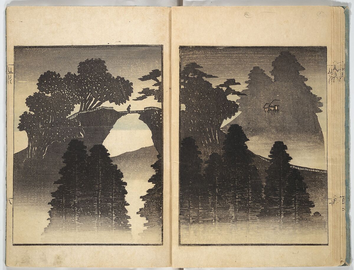Ichirō Picture Album (Ichirō gafu) 一老画譜, Yashima Gakutei 八島岳亭 (Japanese, 1786?–1868), Woodblock printed book; ink and color on paper, Japan