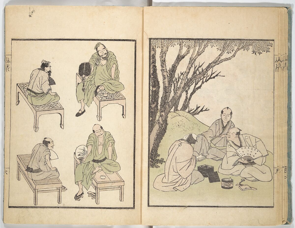 Ichirō Picture Album (Ichirō gafu) 一老画譜, Yashima Gakutei 八島岳亭 (Japanese, 1786?–1868), Woodblock printed book; ink and color on paper, Japan