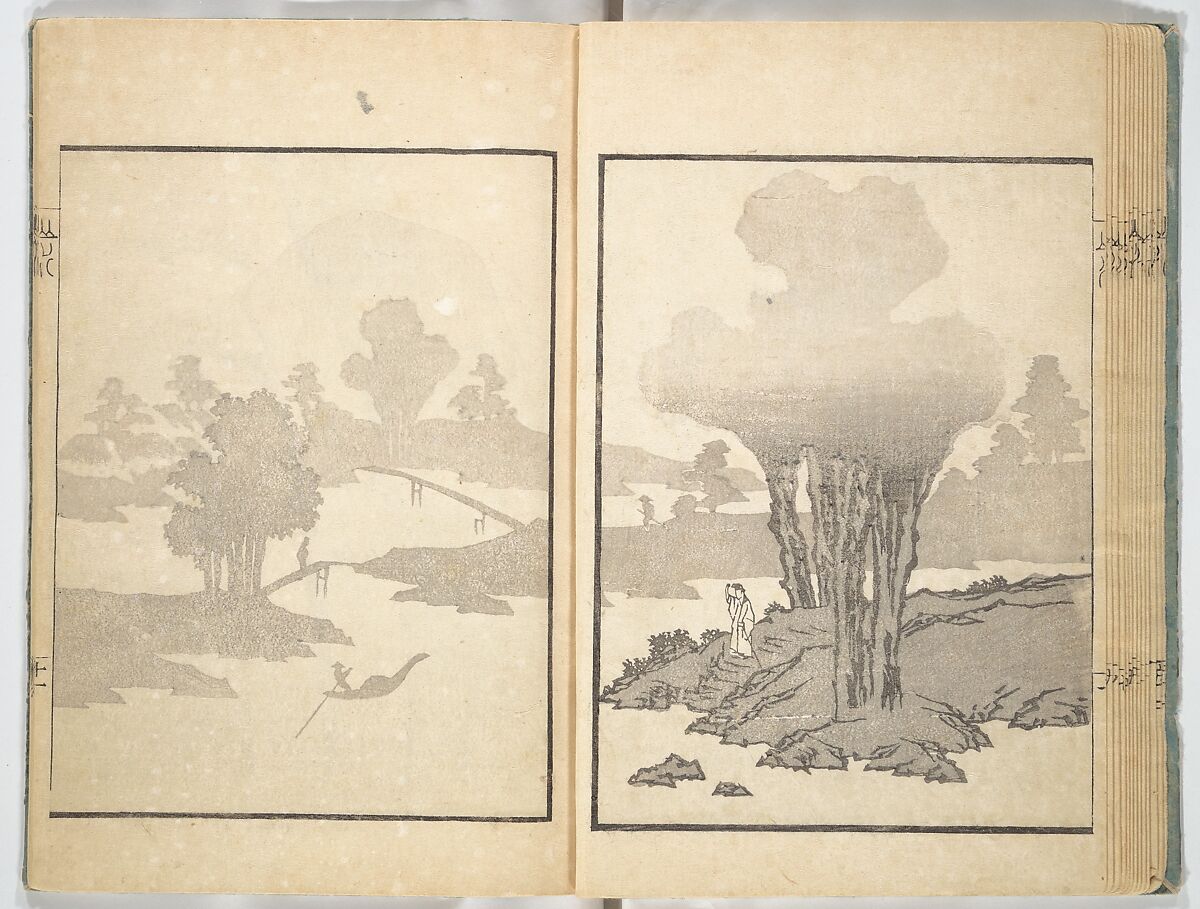 Ichirō Picture Album (Ichirō gafu) 一老画譜, Yashima Gakutei 八島岳亭 (Japanese, 1786?–1868), Woodblock printed book; ink and color on paper, Japan