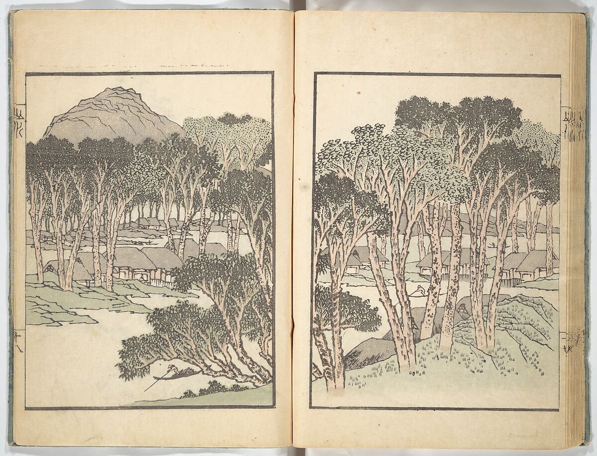 Ichirō Picture Album (Ichirō gafu) 一老画譜, Yashima Gakutei 八島岳亭 (Japanese, 1786?–1868), Woodblock printed book; ink and color on paper, Japan