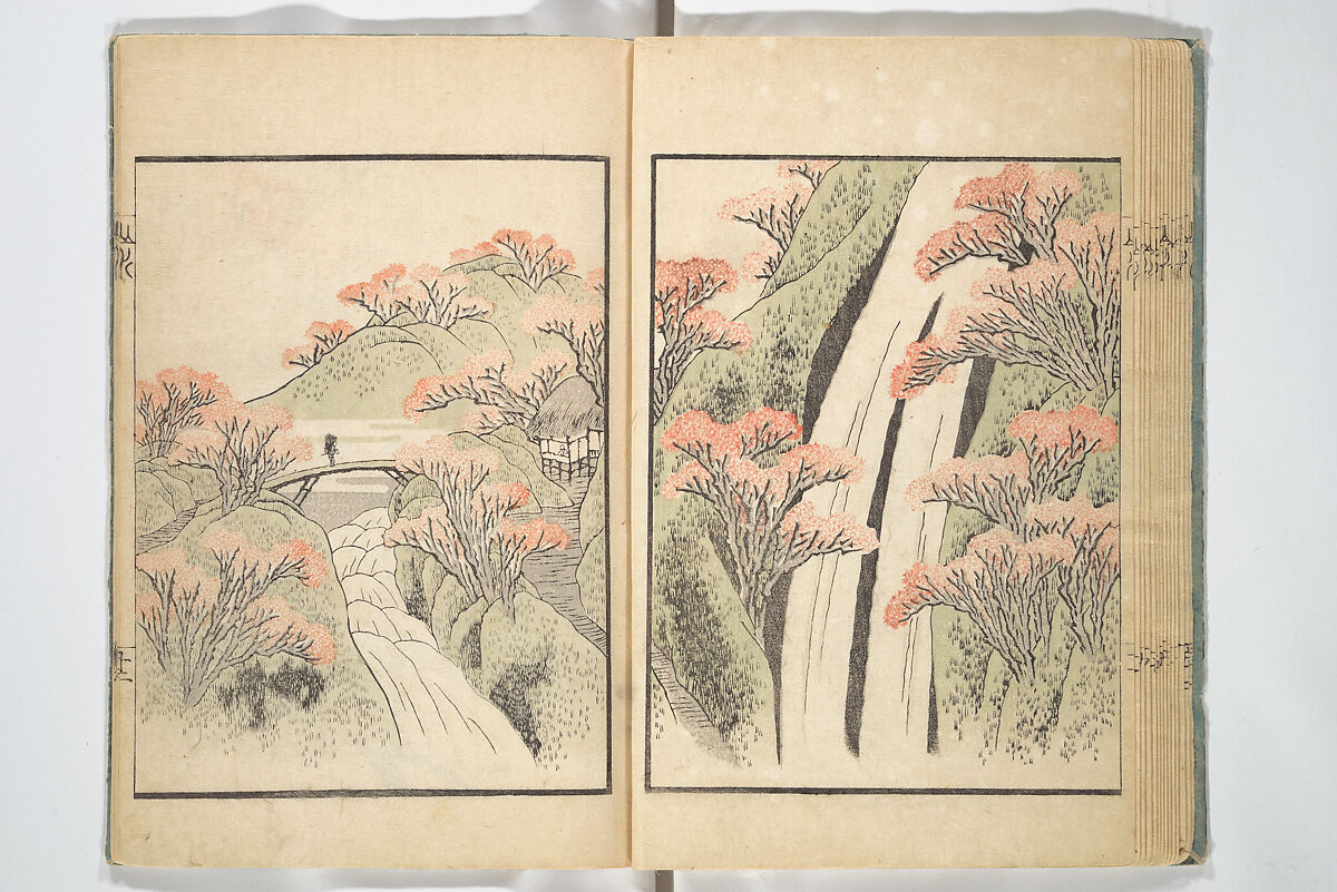 Ichirō Picture Album (Ichirō gafu) 一老画譜, Yashima Gakutei 八島岳亭 (Japanese, 1786?–1868), Woodblock printed book; ink and color on paper, Japan 
