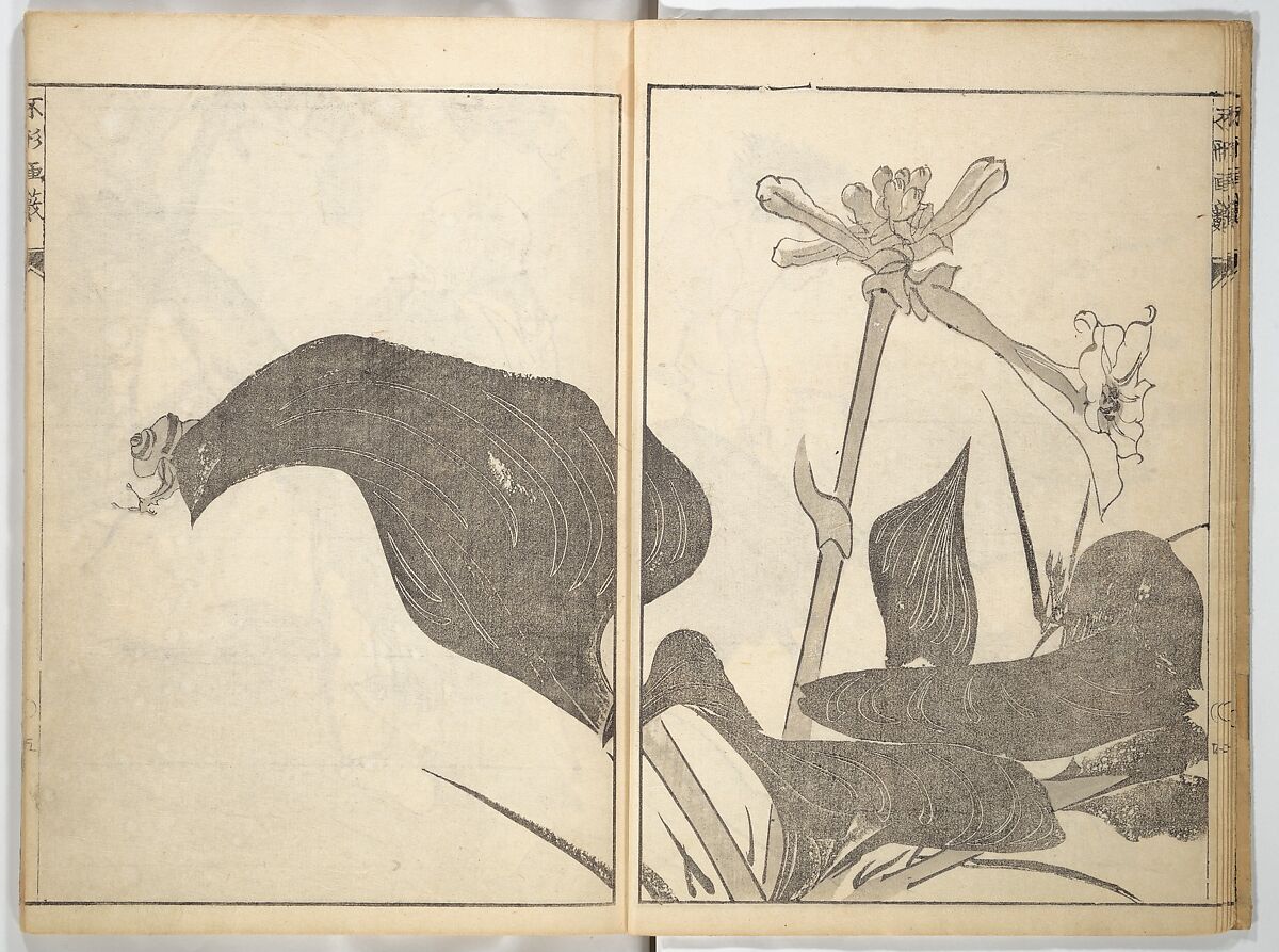 A Thicket of Pictures Without Shapes (Fukei gasō) 不形画藪, Chō Gesshō 張月樵 (Japanese, 1772–1832), Woodblock printed book; ink and color on paper, Japan
