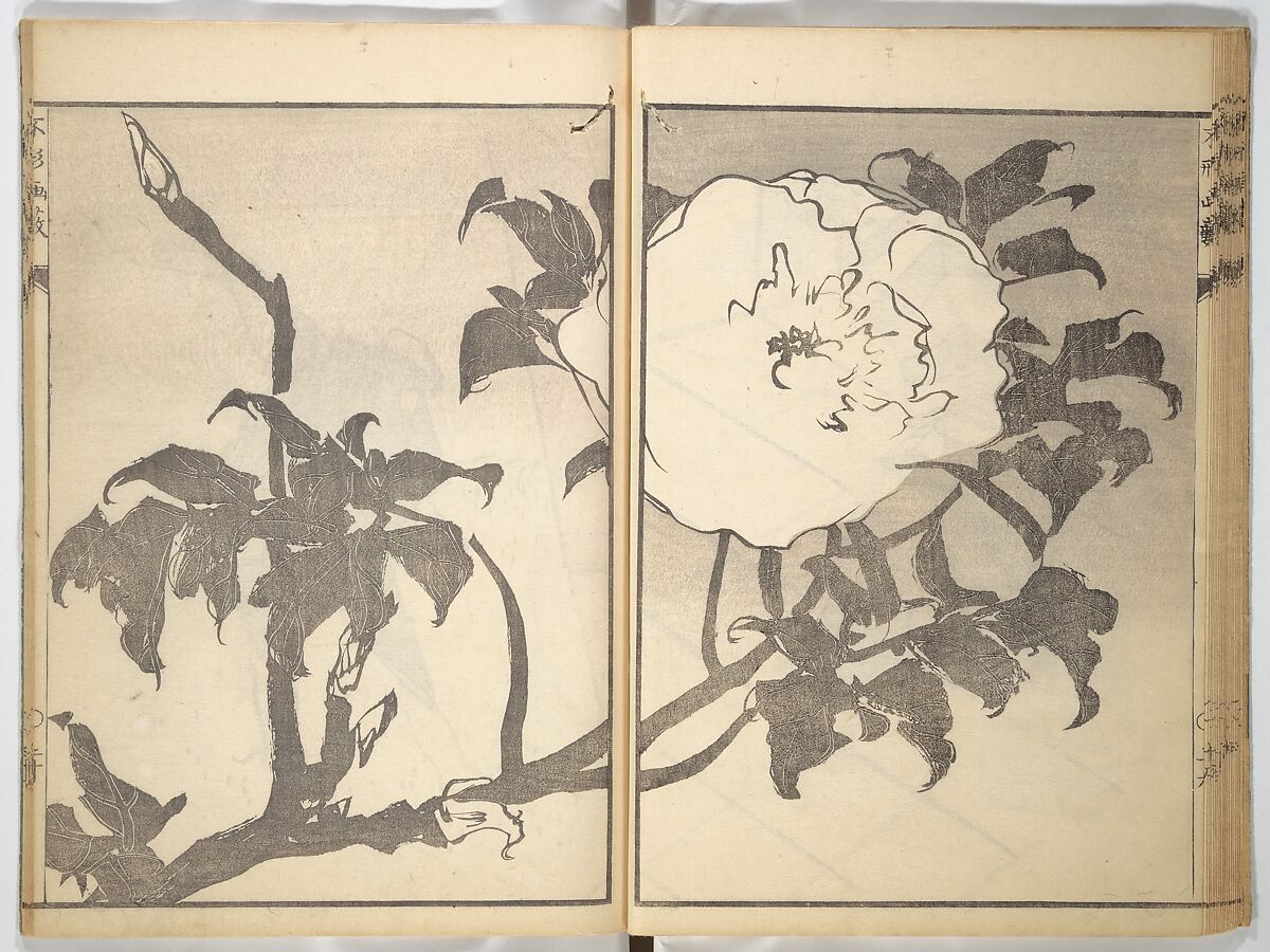 A Thicket of Pictures Without Shapes (Fukei gasō) 不形画藪, Chō Gesshō 張月樵 (Japanese, 1772–1832), Woodblock printed book; ink and color on paper, Japan