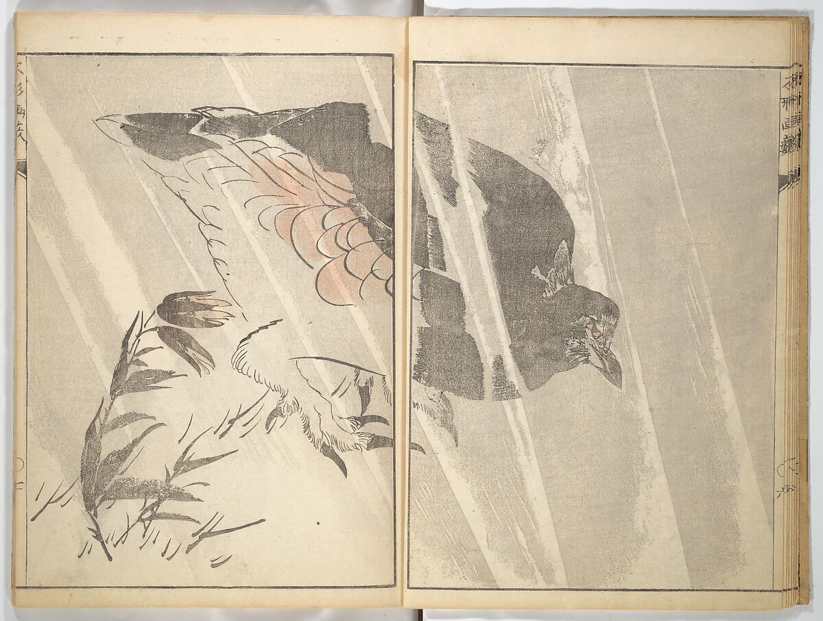A Thicket of Pictures Without Shapes (Fukei gasō) 不形画藪, Chō Gesshō 張月樵 (Japanese, 1772–1832), Woodblock printed book; ink and color on paper, Japan