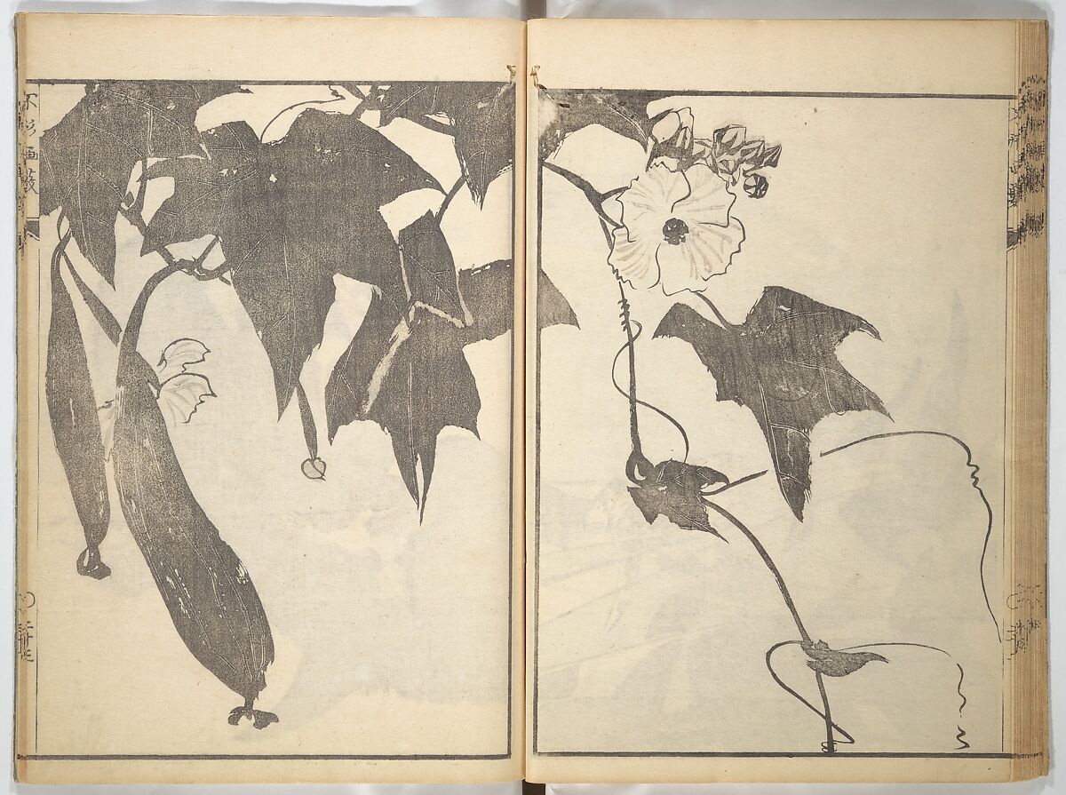 A Thicket of Pictures Without Shapes (Fukei gasō) 不形画藪, Chō Gesshō 張月樵 (Japanese, 1772–1832), Woodblock printed book; ink and color on paper, Japan