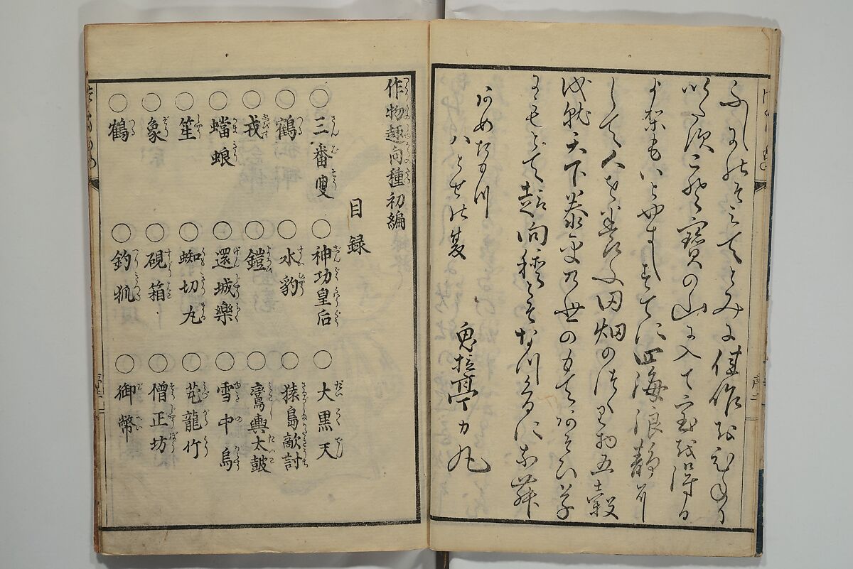 Ideas for Various Things of the Seasons (Shiki Tsukurimono shukō no tane) 四季造物趣向種, Hanzan (Matsukawa) 松川半山 (Japanese, 1820–1882), Set of two woodblock printed books; ink on paper, Japan