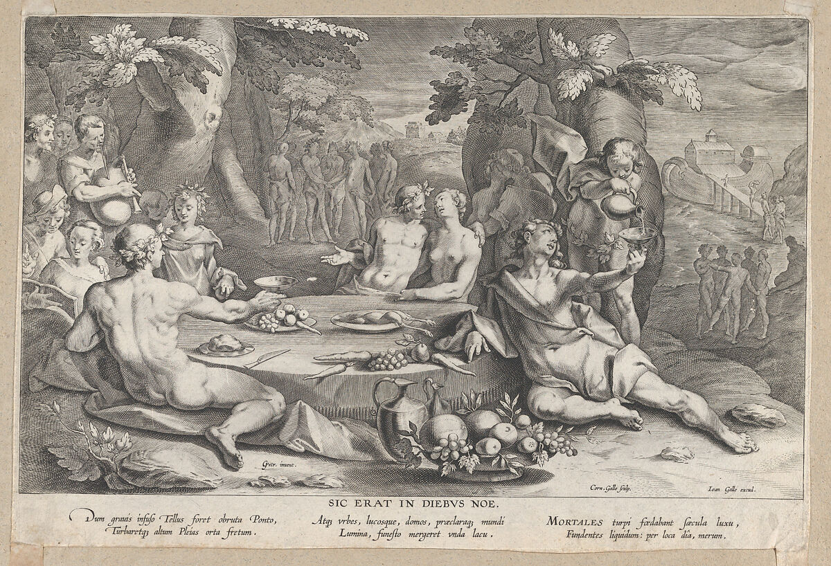 The Sinfulness of Mankind, After Gerrit Pietersz (Amsterdam 1566–Amsterdam (?)1608 or after), Engraving 