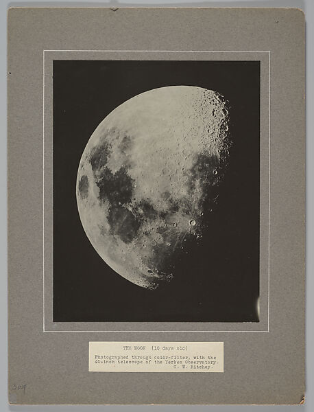 The Moon (10 Days Old), George W. Ritchey (American, Tuppers Plains, Ohio 1864–1945 Azusa, California), Gelatin silver print 