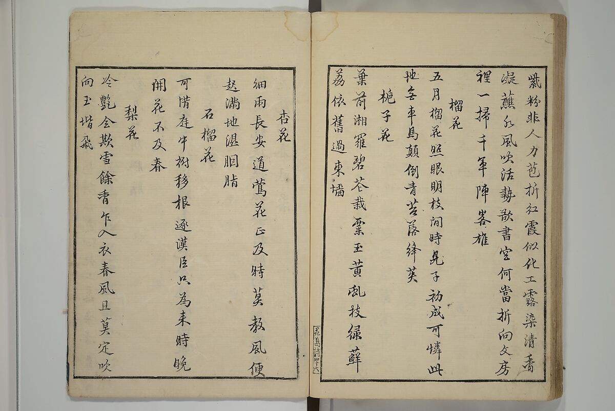Primer on Eight Varieties of Painting (Hasshu gafu) 八集画譜, Unidentified Artists, Japanese, Set of five woodblock printed books; ink on paper, Japan