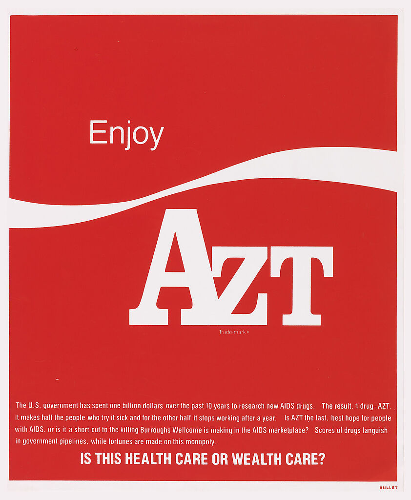 Enjoy AZT, Avram Finkelstein  American, Offset lithograph