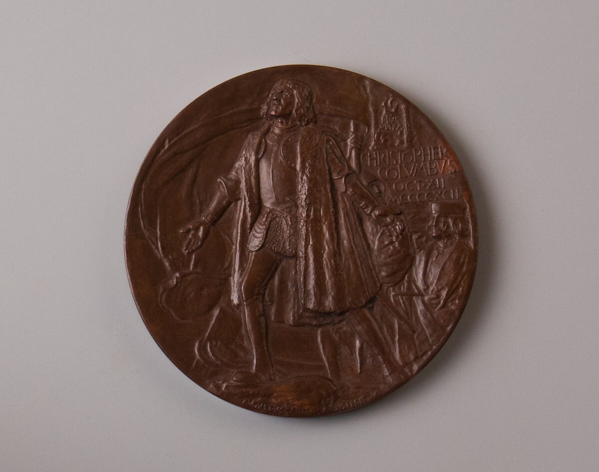 World’s Columbian Exposition Commemorative Presentation Medal, Augustus Saint-Gaudens (American, Dublin 1848–1907 Cornish, New Hampshire), Bronze, American 