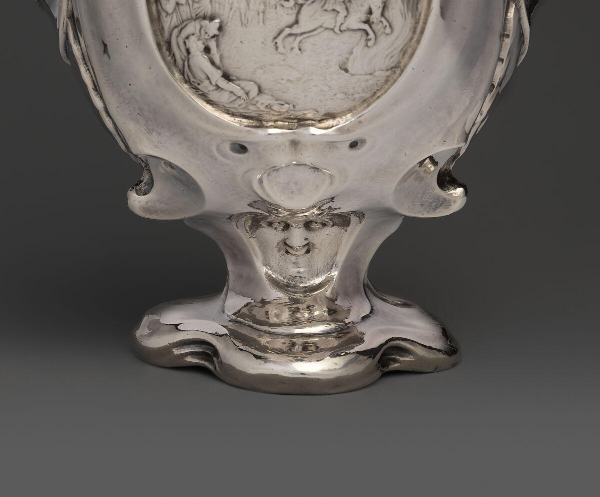 Ewer with scenes depicting the legend of Marcus Curtius, Adam van Vianen I (Dutch, Utrecht ca. 1568/69–1627 Utrecht), Silver, Dutch, Utrecht