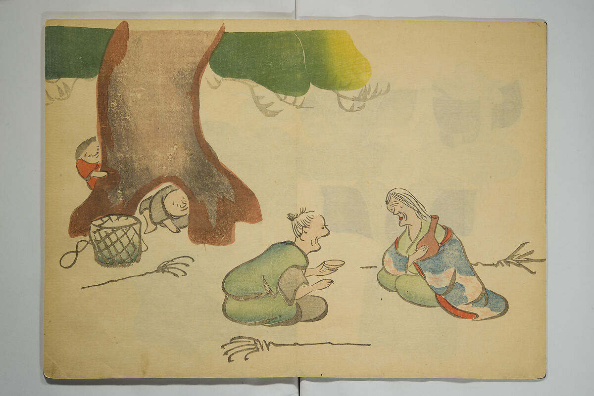 Kōrin Picture Album (Kōrin gafu) 光琳画譜, Nakamura Hōchū 中村芳中 (Japanese, died 1819), Woodblock-printed book (orihon, accordion-style); ink and color on paper, Japan