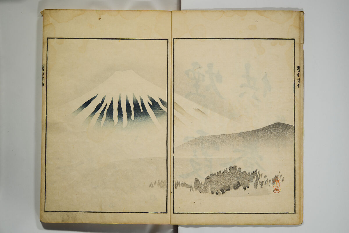 Picture Album by Ōson (Hōitsu) (Ōson fuga), Sakai Hōitsu 酒井抱一 (Japanese, 1761–1828), Woodblock printed book; ink and color on paper, Japan