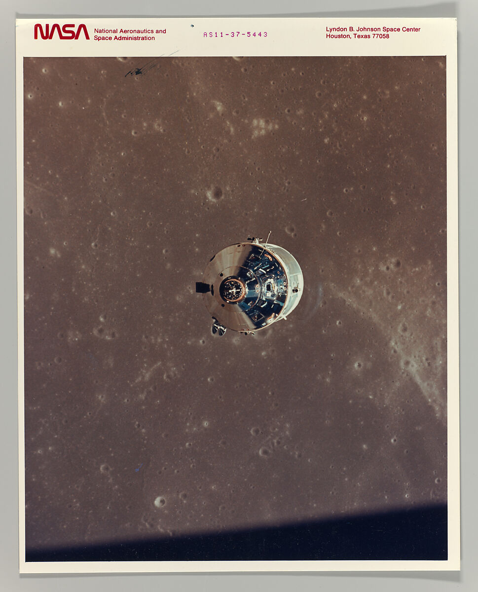 Apollo 11 Command and Service Modules Photographed from the Lunar Module in Orbit, National Aeronautics and Space Administration (NASA), Chromogenic print 