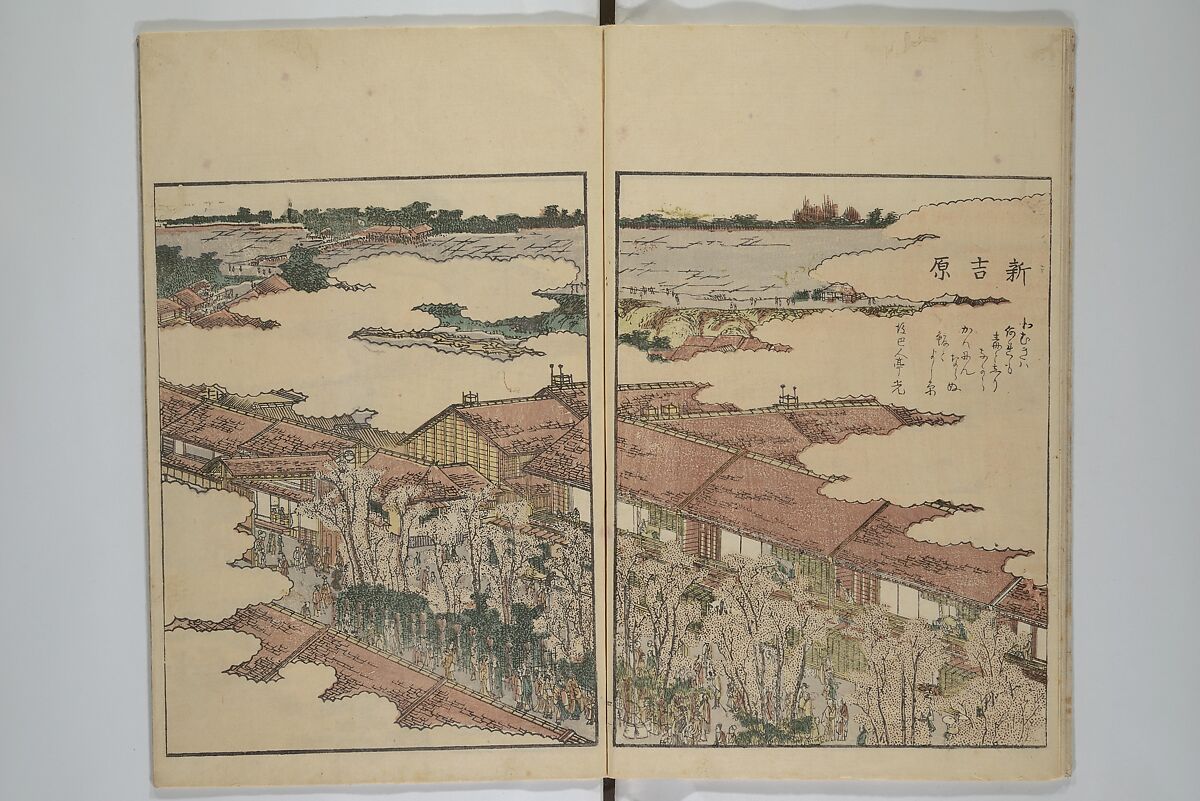 Picture Book of the Pleasures of the East (Ehon azuma asobi) 画本東都遊, Katsushika Hokusai 葛飾北斎 (Japanese, Tokyo (Edo) 1760–1849 Tokyo (Edo)), Set of two woodblock printed books; ink and color on paper, Japan