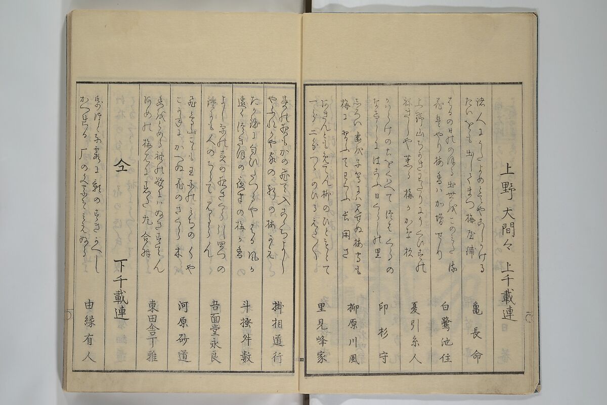 Picture Book of the Pleasures of the East (Ehon azuma asobi) 画本東都遊, Katsushika Hokusai 葛飾北斎 (Japanese, Tokyo (Edo) 1760–1849 Tokyo (Edo)), Woodblock printed book; ink on paper, Japan