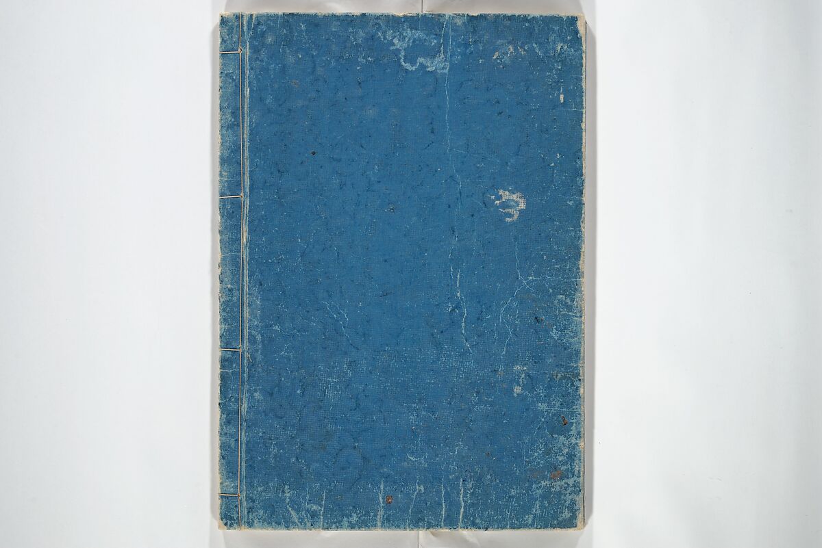 Illustrated Poem Book (Katsura kasane}  かつらかさね, Nichōsai 耳鳥斎 (Japanese, active 1780s), Set of two woodblock printed books; one volume ink and color on paper, other volume ink on paper, Japan