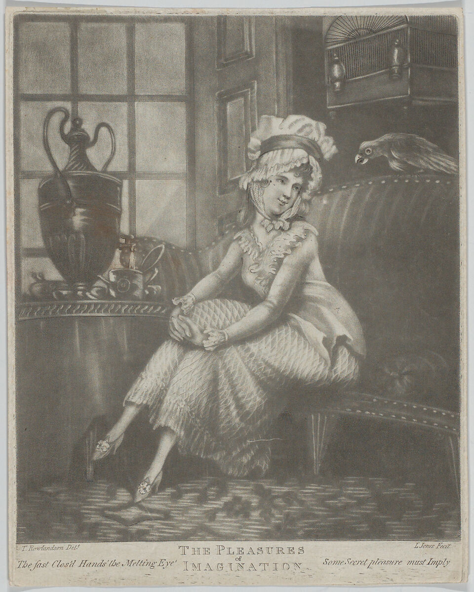 The Pleasures of Imagination, After Thomas Rowlandson (British, London 1757–1827 London), Mezzotint 