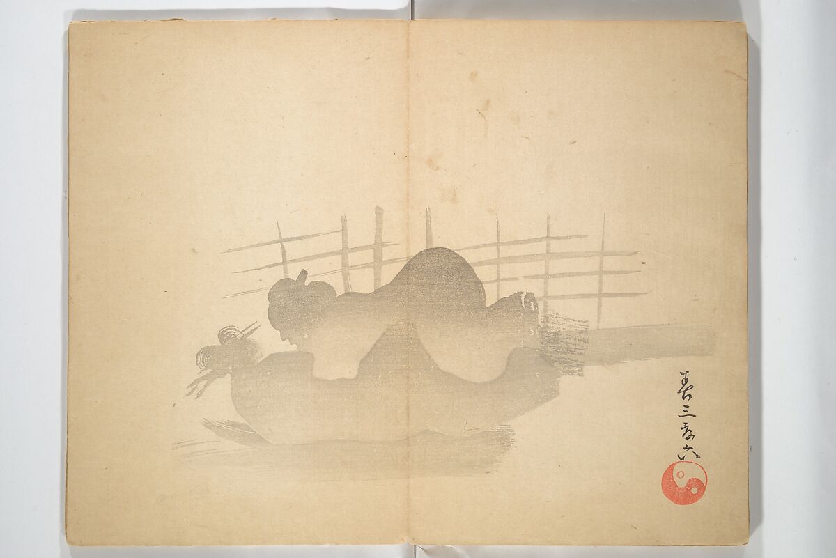 Album of Flowers and the Moon (Kagetsu jō) 花月帖, Mori Tetsuzan 森徹山 (Japanese, 1775–1841), Woodblock printed book (orihon, accordion-style); ink and color on paper, Japan