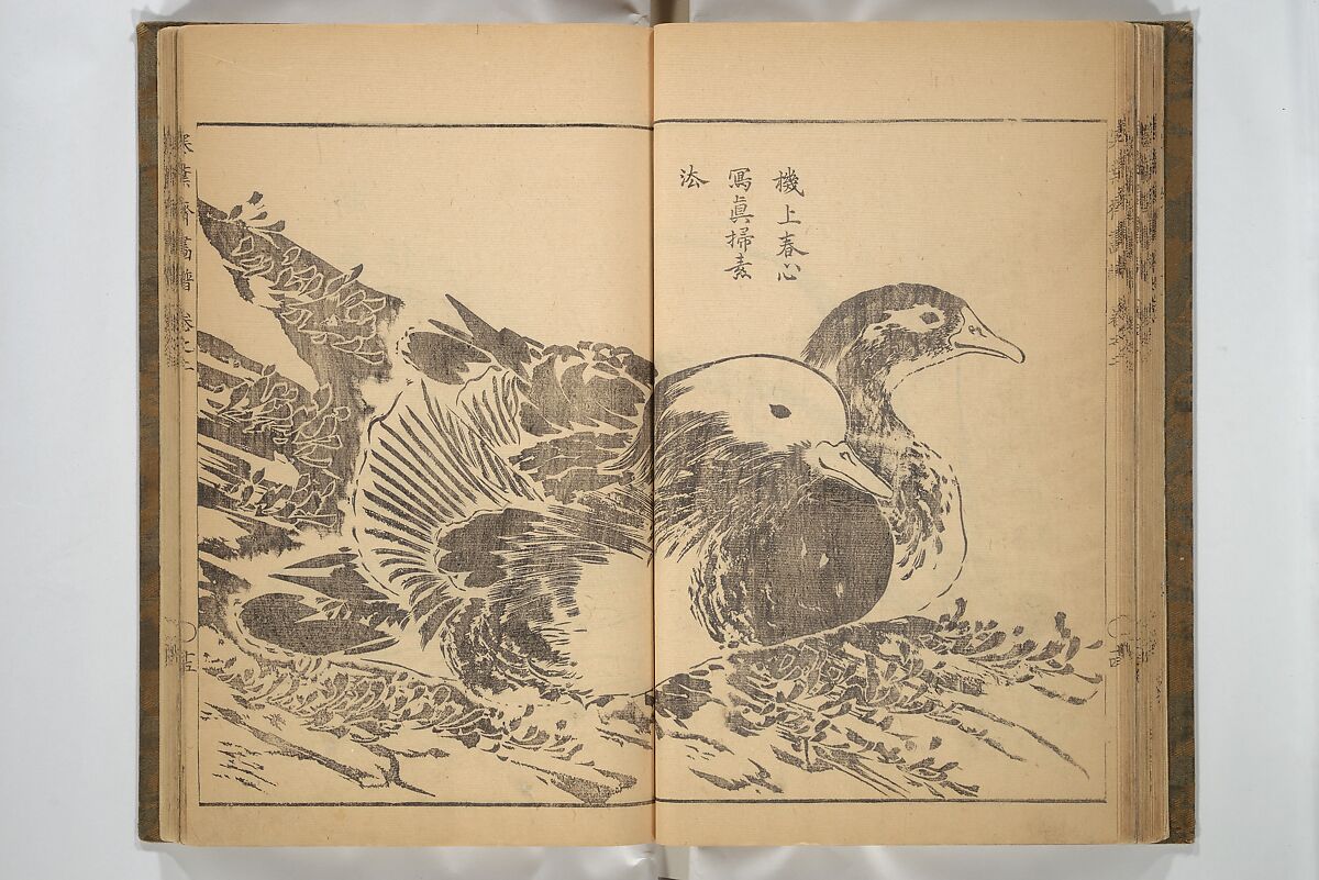 Kan'yōsai Picture Album (Kan'yōsai gafu) 寒葉斎画譜, Kan'yōsai 寒葉斎 (Tatebe Ayatari 建部綾足) (Japanese, 1719–1774), Set of three woodblock printed books; ink on paper, Japan