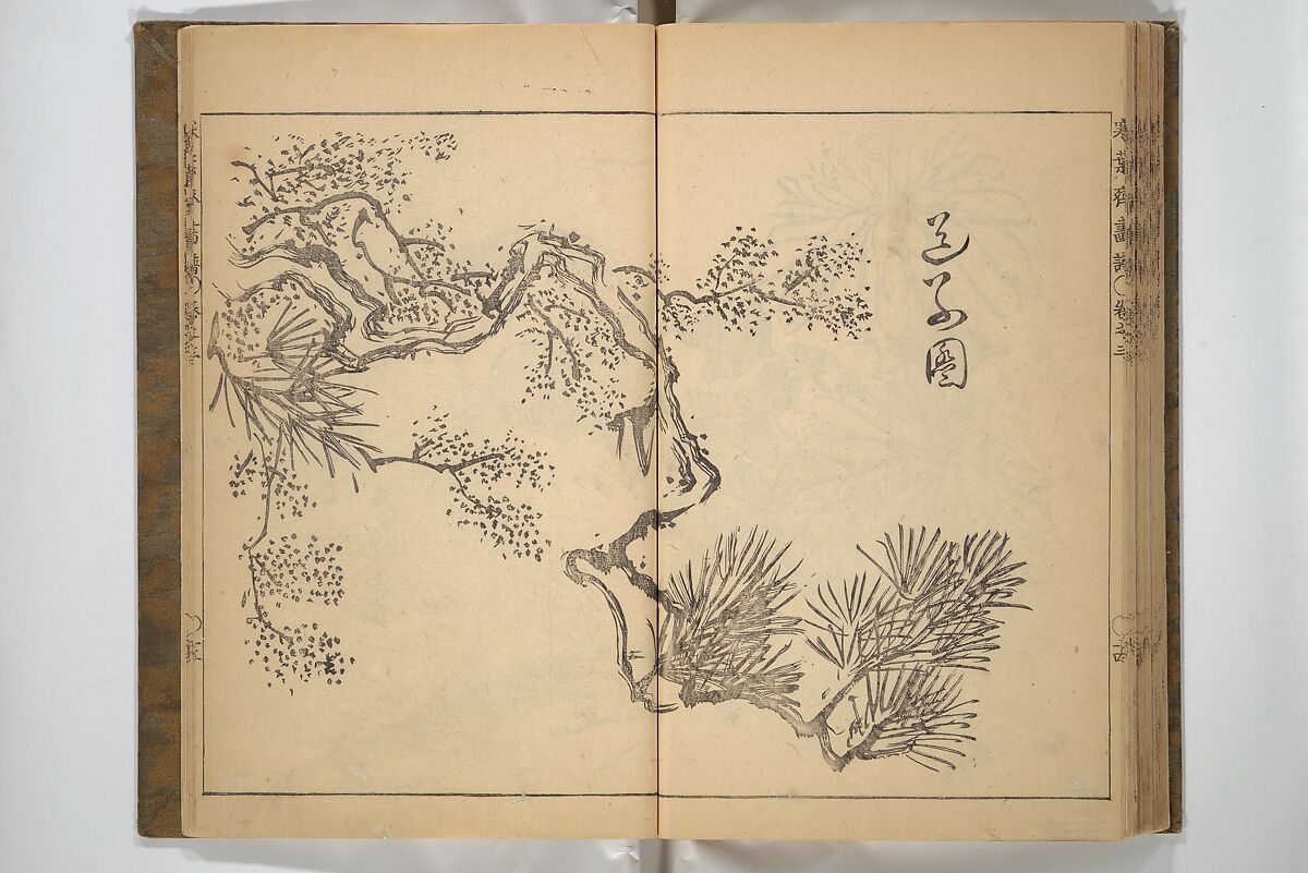 Kan'yōsai Picture Album (Kan'yōsai gafu) 寒葉斎画譜, Kan'yōsai 寒葉斎 (Tatebe Ayatari 建部綾足) (Japanese, 1719–1774), Set of three woodblock printed books; ink on paper, Japan