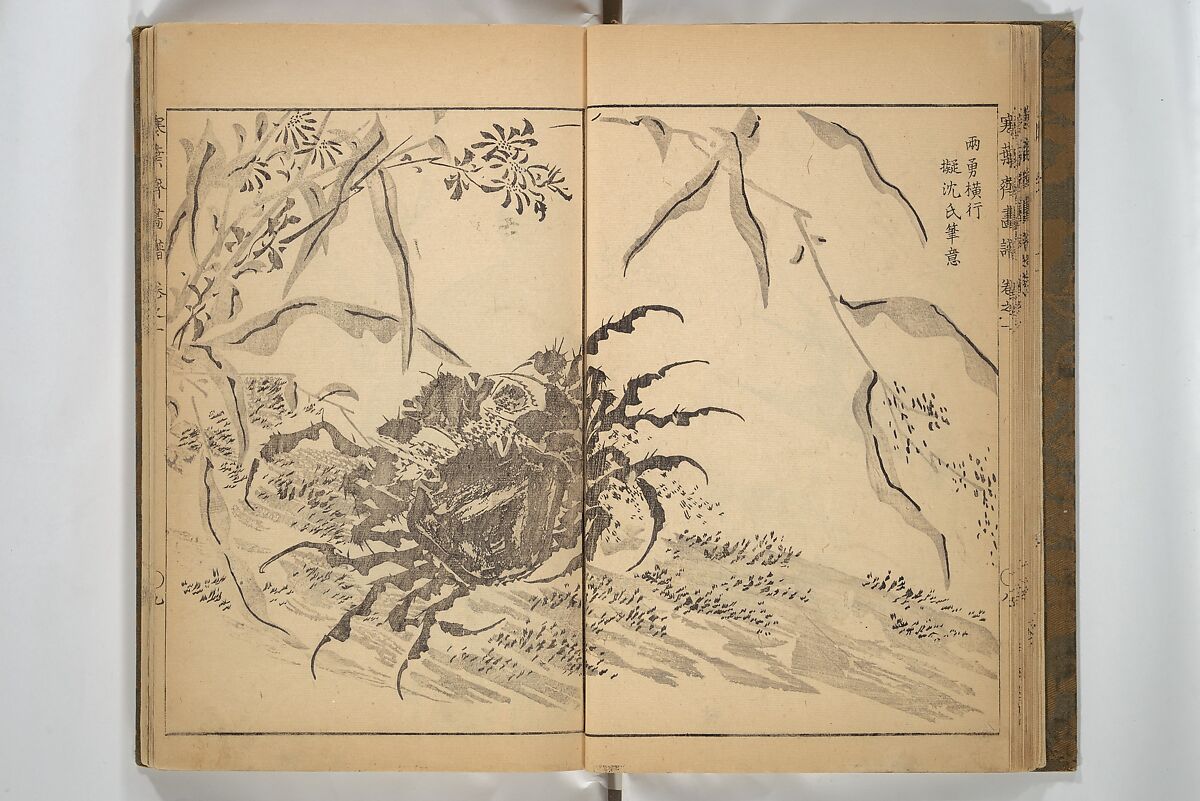 Kan'yōsai Picture Album (Kan'yōsai gafu) 寒葉斎画譜, Kan'yōsai 寒葉斎 (Tatebe Ayatari 建部綾足) (Japanese, 1719–1774), Set of three woodblock printed books; ink on paper, Japan