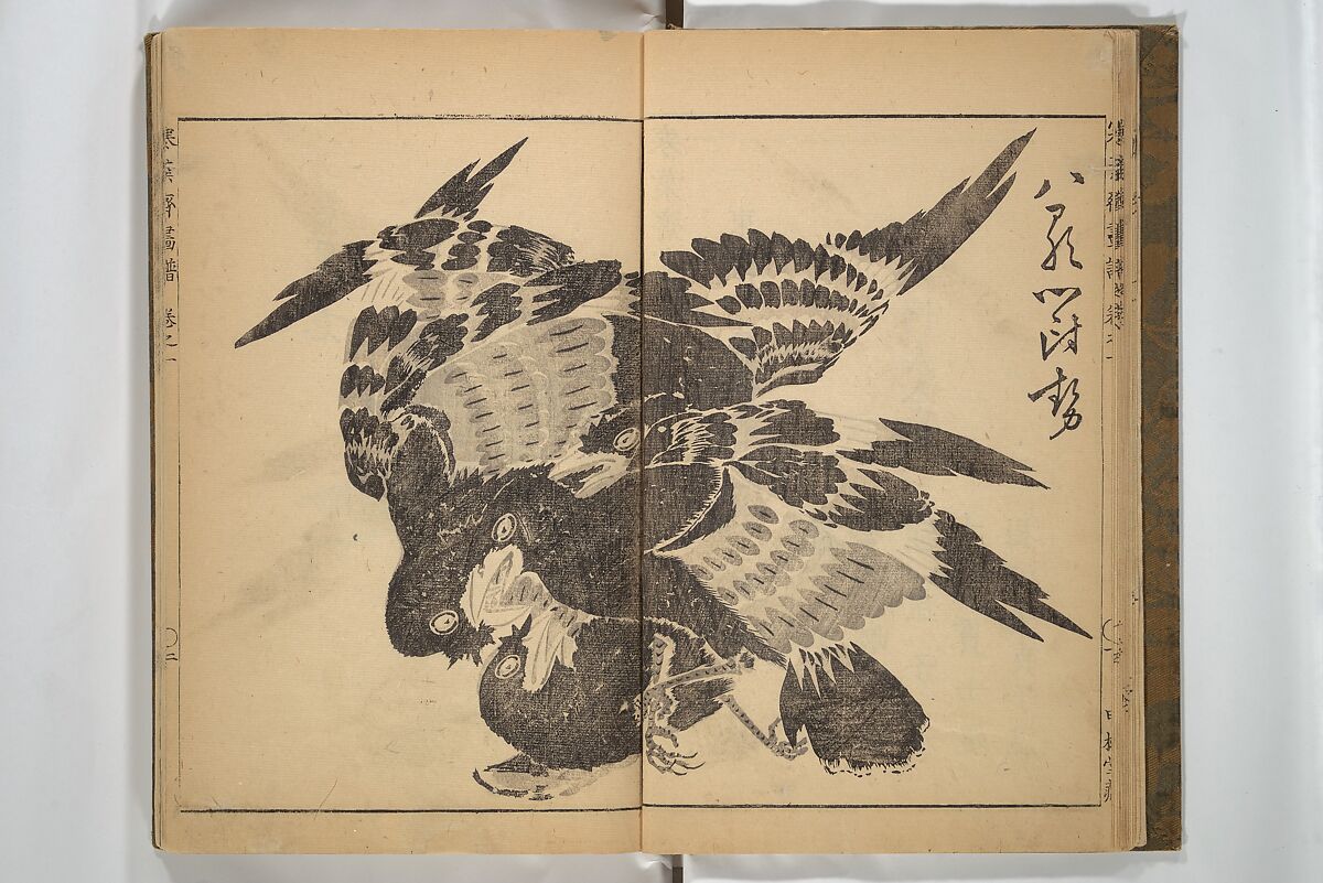 Kan'yōsai Picture Album (Kan'yōsai gafu) 寒葉斎画譜, Kan'yōsai 寒葉斎 (Tatebe Ayatari 建部綾足) (Japanese, 1719–1774), Set of three woodblock printed books; ink on paper, Japan