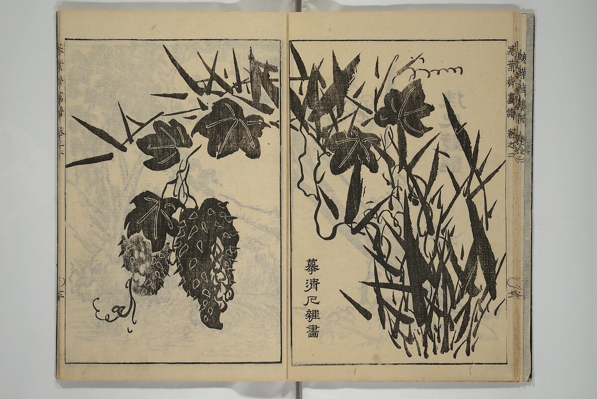 Kan'yōsai Picture Album (Kan'yōsai gafu) 寒葉斎画譜, Kan'yōsai 寒葉斎 (Tatebe Ayatari 建部綾足) (Japanese, 1719–1774), Set of five woodblock printed books; ink on paper, Japan