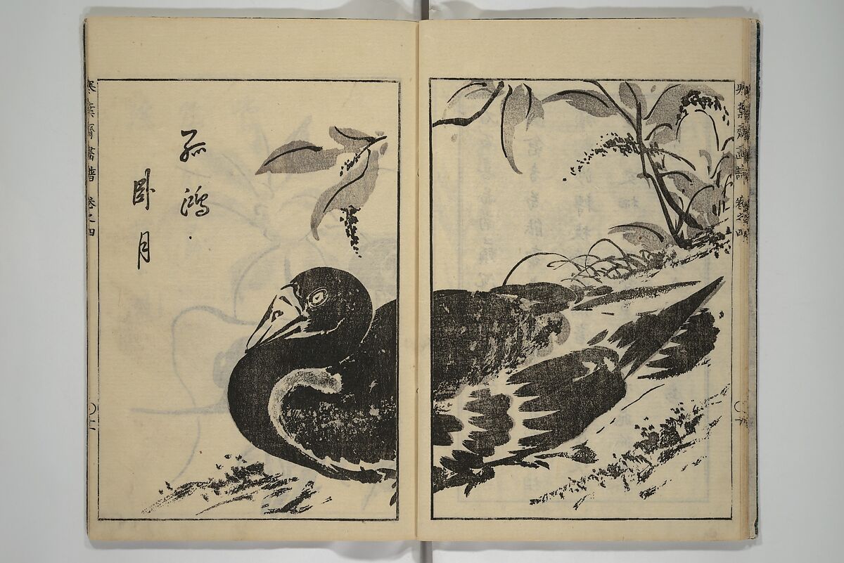 Kan'yōsai Picture Album (Kan'yōsai gafu) 寒葉斎画譜, Kan'yōsai 寒葉斎 (Tatebe Ayatari 建部綾足) (Japanese, 1719–1774), Set of five woodblock printed books; ink on paper, Japan